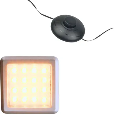 Produktbild von kalb | LED Vitrinenleuchte 3000K 1-10er Set 12V Fußschalter, Unterbauleuchte 1er Set