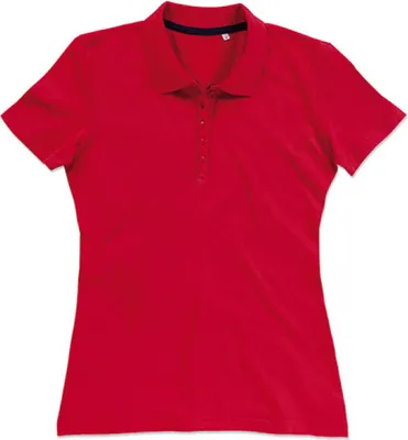 Produktbild von Stedman ST9150 | Womens Hanna Poloshirt - Farbe: Crimson Red - Größe: L