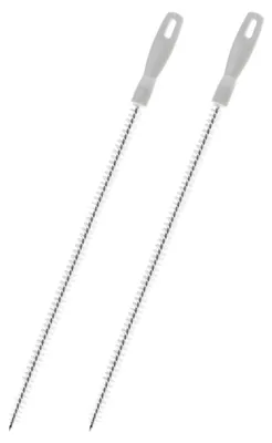 Produktbild von 2 Stück Abflussreinigungsbürsten für Spülbeckenüberläufe, Haarfänger für die Kanalisation (45 cm), PP, Nylon, Draht