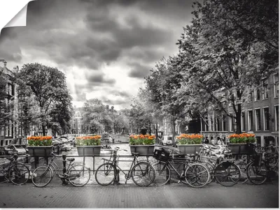 Produktbild von ARTland Poster Amsterdam Herengracht Sonnenstrahlen II Größe: 60x45 cm