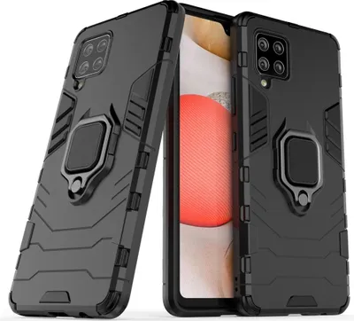 Produktbild von Wisam Schutzhülle für Samsung Galaxy A42 5G 6,6" Panzer Armor Case Ring Ständer