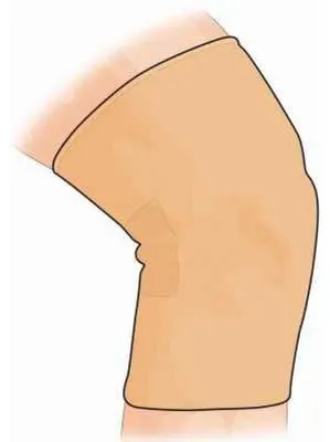 Imagen del producto de Rodillera deportiva Gibaud, color camel, talla 3