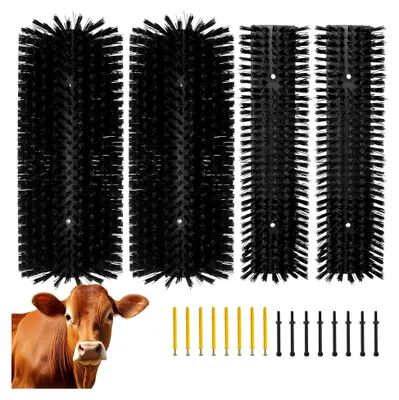 Produktbild von Kratzbürste für Nutztiere, Ziegenkratzbürste, Vollmassage-Pflegewerkzeug (4, schwarz)
