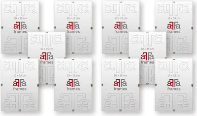 Produktbild von aFFa frames Rahmenloser Bilderhalter | Bilderrahmen | Acrylglas | mit Clips | für Fotos und Poster | Plakatrahmen | Cliprahmen | Posterrahmen |Plexiglas, HDF, 15x20 cm | 1 Packung mit 10