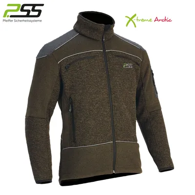 Produktbild von PSS Jacke Faserstrick X-Treme ARCTIC grün melage - M