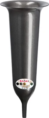 Obrázok produktu pre KADAX plastová váza na hrob "Latera", váza na cintorín, vázy, váza na kvety, grafit, 35 cm