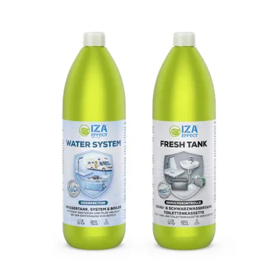 Produktbild von IZAEFFECT Wassertankreiniger Wohnmobil 900 ml – Frischwassertankreiniger mit Aktivsauerstoff für Wohnmobil, Caravan, Camper, Wohnwagen & Kanister