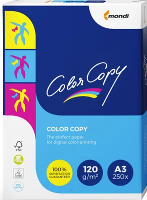 Zdjęcie produktu dla mondi 2100005117 mondi papier wielofunkcyjny kopia kolorowa, A3, 120 g/m², biały