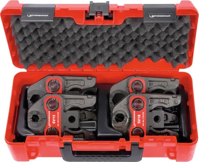 Obrázek produktu pro Rothenberger SV15-18-22-28mm, 190 mm, 390 mm, 120 mm, 8,7 kg, 9,1 kg, Lisovací čelisti