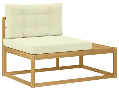 Obrázok produktu pre vidaXL Vonkajšia rohová pohovka s vankúšmi, biela, 115 x 83 x 73 cm, polyester