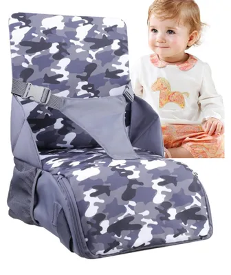 Produktbild von Sitzerhöhung für Kinder mit Schultergurten und Rückenlehne für Hochstühle