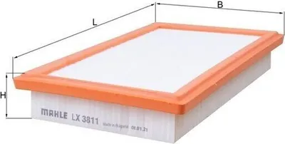Zdjęcie produktu dla Filtr powietrza KNECHT LX 3811