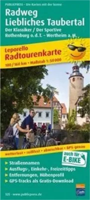 Obrázek produktu pro Cyklotrasa Liebliches Taubertal 1 : 50 000