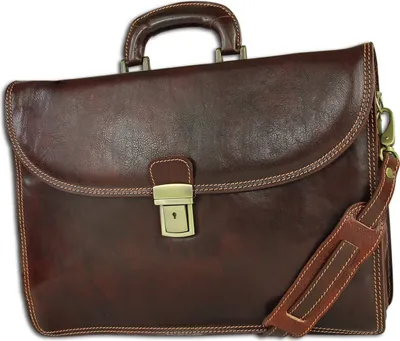 Produktbild von Toscanto Handbags Aktentasche, Businesstasche, braun Leder OTT151AN