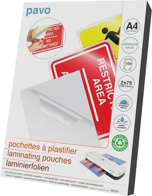 Produktbild von Famanu Laminierfolien A3 Glänzend (2x100 Micron) - 100 Stück