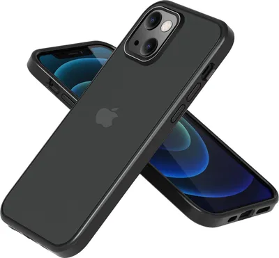 Produktbild von Hülle für Apple iPhone 13 6.1" Hülle Schwarz Halbtransparent Matt A2482