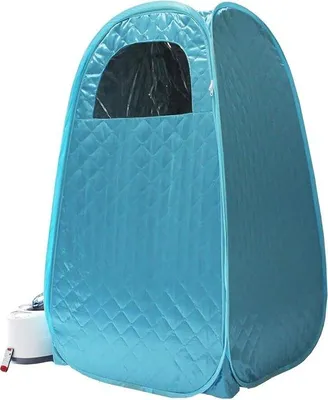 Produktbild von Famanu Mobile Sauna - Tragbare Sauna - 100x80x170cm - Blau