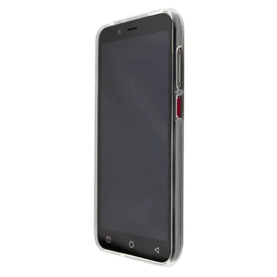 Obrázok produktu pre caseroxx ochranný obal TPU kryt kompatibilný s PEAQ PSP 400, gumená taška na mobilný telefón biela priehľadná