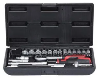 Produktbild von KS Tools 911.0625, Steckschlüssel-Satz, 1/4", 25 Kopf/Köpfe, Chrom-Vanadium-Stahl, 830 g