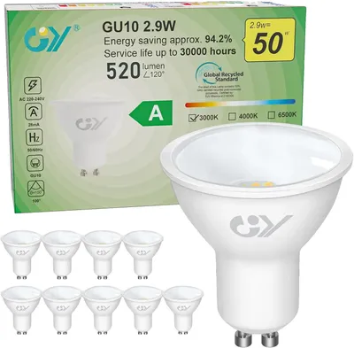 Image de Lampe LED, 520 lumens, économe en énergie, lumière blanc chaud