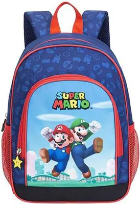 Immagine prodotto di Toybags Super Mario 2 Zaino con tasche laterali Blu Blu Taglia unica