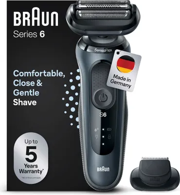 Produktbild von Braun Series 6 61-N1200s, Folienschaber, Schwarz, Edelstahl, Tasten, Schwarz, LED