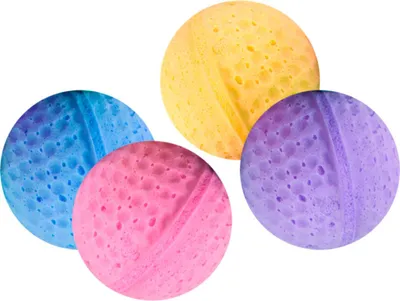 Immagine prodotto di Palline di gomma spugna Karlie - Gioco per gatti - Gomma spugna - Assortite - Diam.4 cm