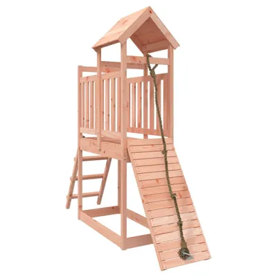 Produktbild von Spielturm mit Kletterwand Massivholz Douglasie