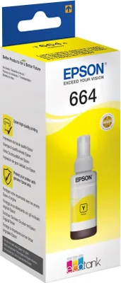 Obrázok produktu pre Epson T6644, Žltá, Epson, EcoTank L555 EcoTank L355 EcoTank ET-4550 EcoTank ET-4500 EcoTank ET-3600 EcoTank ET-2650 EcoTank..., Šedá, 70 ml, Indonézia