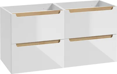 Produktbild von Waschtischunterschrank 120cm Livia mit 4 Schubladen, Weiß