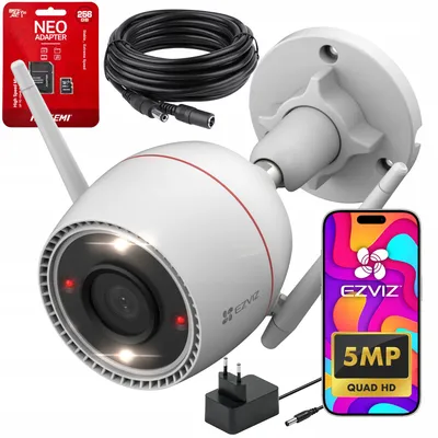 Obrázek produktu pro Kamera EZVIZ H3c 5MPX Wi-Fi venkovní s kartou 256GB