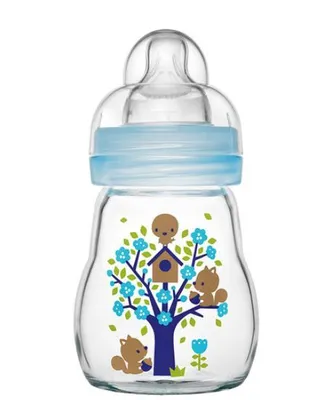 Produktbild von MAM 67037411 FEEL GOOD Glass Bottle 170ML Baby-Flasche + Sauger, 170ml Fassungsvermögen, -frei