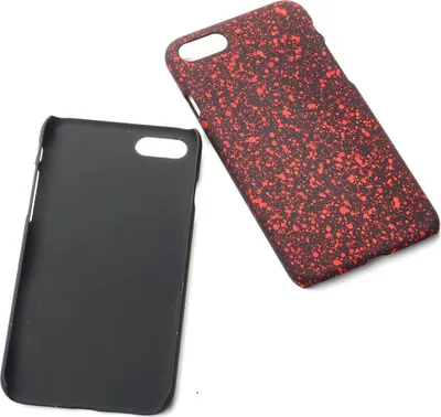 Image de Coque de protection pour Apple iPhone SE 2020, motif étoiles en 3D, rouge