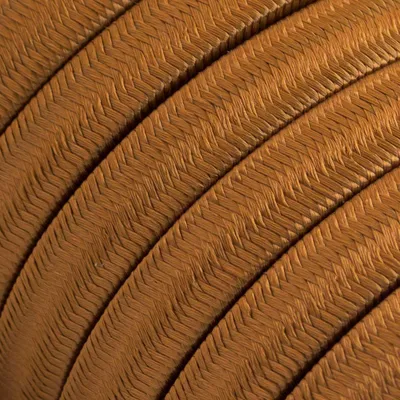 Immagine prodotto di Creative-Cables Cavo elettrico piatto per catenaria, Whiskey CM22, 25 m, Rivestito in tessuto effetto seta