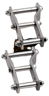 Immagine prodotto di Occhielli di sollevamento posteriori allungati, acciaio di alta qualità, altezza di sollevamento di 5 cm, lunghezza di 27 cm, larghezza di 19 cm, montaggio posteriore