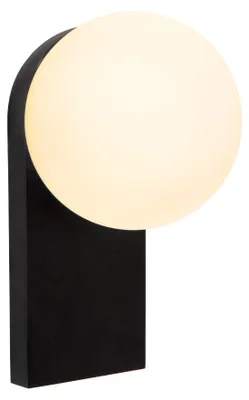 Zdjęcie produktu dla TASSA - Lampka ścienna do łazienki - LED, światło ciepłe - 1x10W, 1800K/3000K - IP44 - Czarna