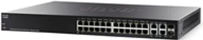 Immagine prodotto di Cisco SF350-24P, gestito, L2/L3, Fast Ethernet (10/100), supporto Power over Ethernet (PoE), montaggio a rack