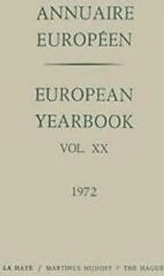 Produktbild von Annuaire Européen / European Year Book