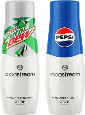 Produktbild von SODASTREAM Pepsi + Mountain Dew Diät-Limonadensirup-Set 2-tlg.