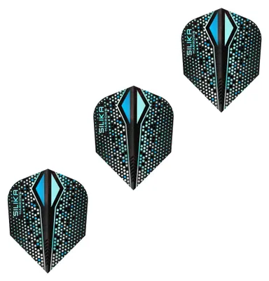 Produktbild von Harrows - Dart Flights "Colourshift X", Feder 3er-Pack PP4710 (Einheitsgröße) (Silber)