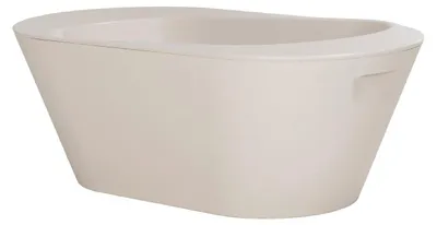 Produktbild von We-Too Babybadewanne 78,6 x 41,5 x 27,5 cm Oatmeal mit wärmeempfindlichem Badewannenstöpsel 33 Liter
