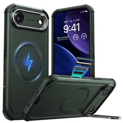 Obrázok produktu pre ESR - Cyber Armor Kickstand ochranný obal na iPhone 17 Air - zelený