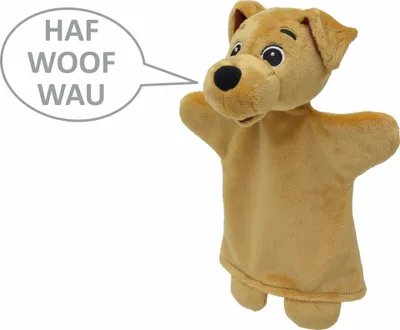 Produktbild von Handpuppe Hund Sprechend 26 cm Beige, 20395Z