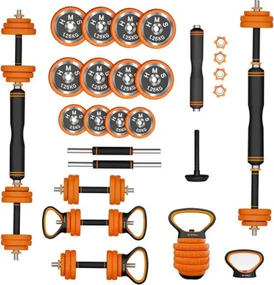 Obrázok produktu pre Sgz215 (2 diely) Pro Set 6 v 1 Set so závažiami Gumový kryt 15kg Hms