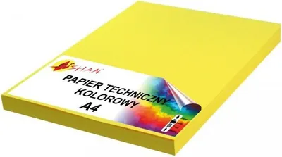 Image de Papier technique A4 160g jaune intensif 50 feuilles
