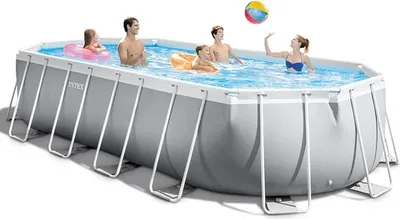 Obrázek produktu pro Intex 26798, 18202 l, Rámový bazén, Děti a dospělí, Žebřík, Modrá, Šedá, 130,4 kg