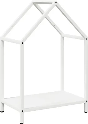 Produktbild von vidaXL Brennholzregal Weiß 40x25x60 cm Kaltgewalzter Stahl
