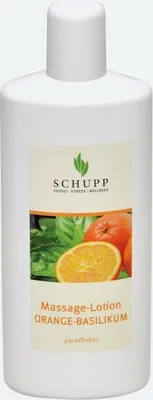 Produktbild von Massage-Lotion Orange-Basilikum 1L (parafinfrei), orange