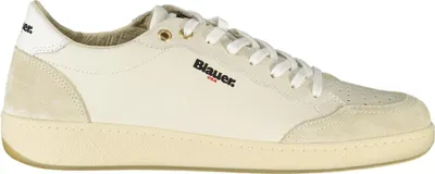 Produktbild von Weißer Herrensneaker mit Kontrastdetails und herausnehmbarem Fußbett