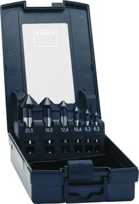 Produktbild von Exact 90° DIN 335 C Kegelsenker HSS TiAlN Stahl ( 50252 ) 6,3 - 20,5 mm 6 tlg.